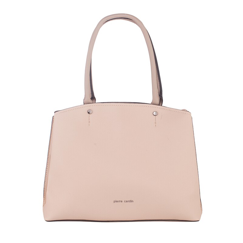 Geanta din piele ecologica - Pierre Cardin, PCL1104V, 36x28x13cm, Bej