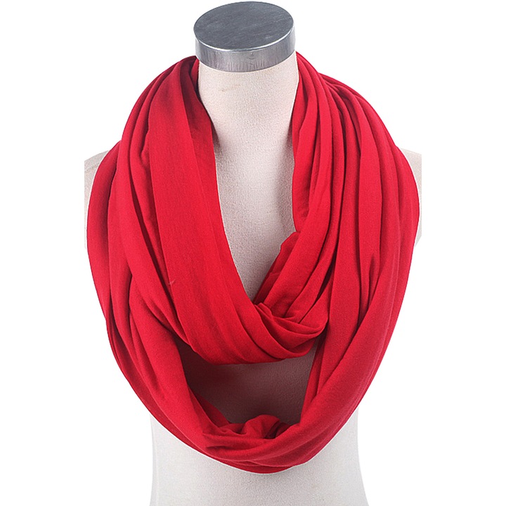 Мултифункционален шал за кърмачки, Opalcore, Червен