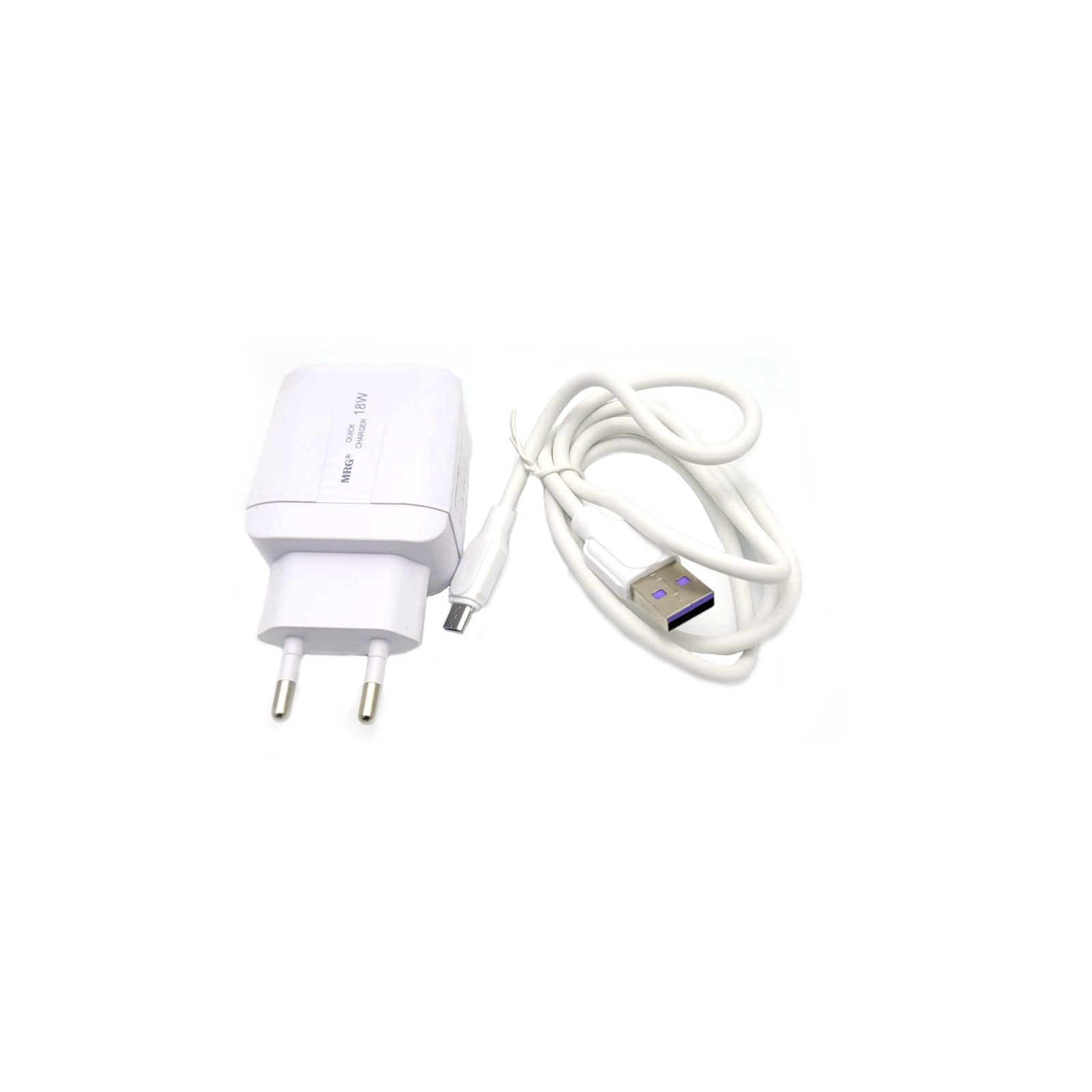 Incarcator Retea MRG M-JX-610, 18 W, USB PD Type-C, Cablu MicroUSB
