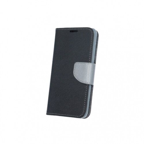 Husa compatibila cu HUAWEI P8 Lite - Fancy Book (Negru/Gri)