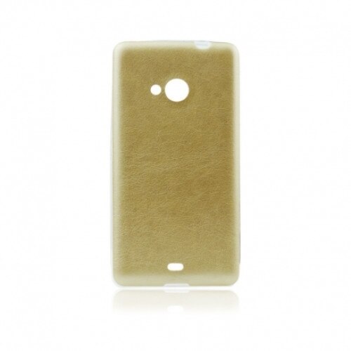 Husa compatibila cu Samsung Galaxy Xcover 3 - Leather Case (Auriu)