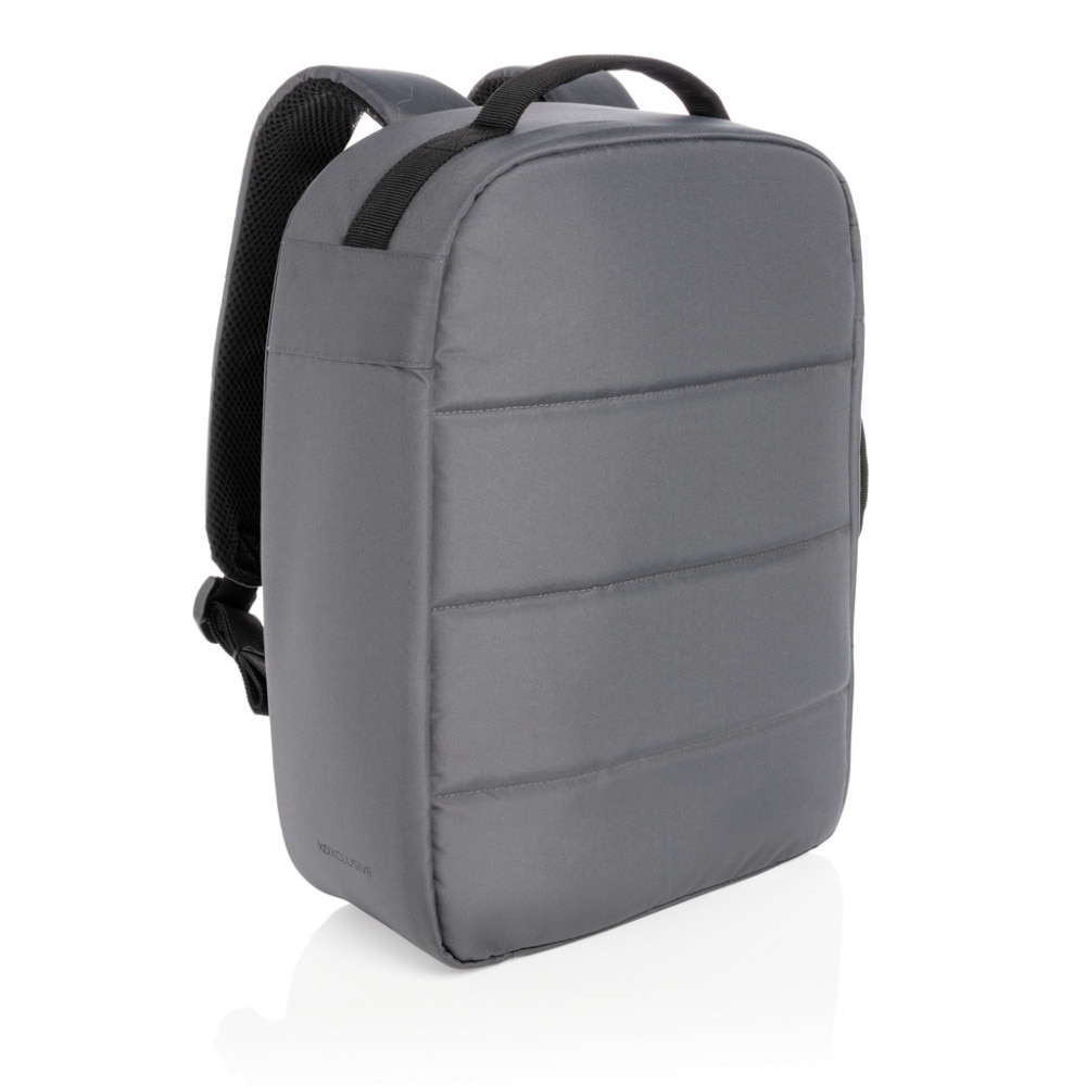 Rucsac laptop 15.6 inch, cu protectie antifurt, 30x12x40.5 cm, XD by AleXer, 20SEP0008, Poliester, Antracit, breloc inclus