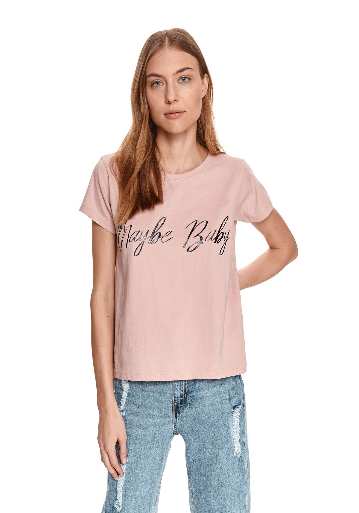 Tricou pentru femei, TOP SECRET, SPO5091, Roz