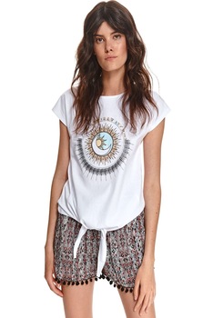 Tricou pentru femei, TOP SECRET, SPO5093, Alb Tricou pentru femei, TOP SECRET, SPO5093, Alb