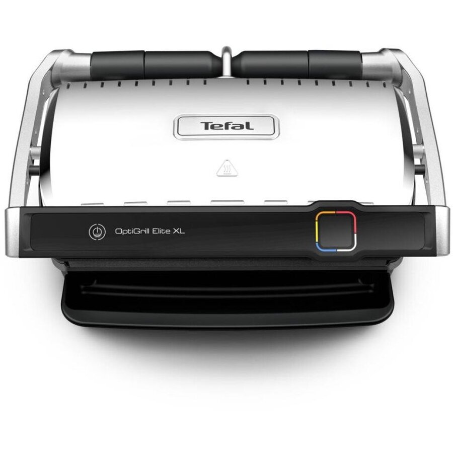 Gratar electric Tefal OptiGrill Elite XL, 2200W, 16 programe, indicator gatire, senzor automat, placi detasabile, Argintiu