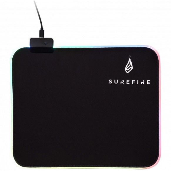 Mousepad gaming SureFire Silent Flight RGB-320, iluminare RGB