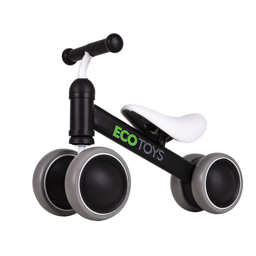Bicicleta Balance Bike pentru copii potrivita copiilor de la 2 ani, material moale si antiderapant, neagra
