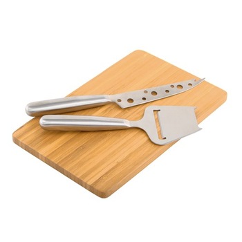 Set servire branzeturi Bremen Fesco, inox, bambus, 25 x 15 x 2 cm Set servire branzeturi Bremen Fesco, inox, bambus, 25 x 15 x 2 cm