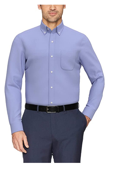 Camasa cu nasturi pentru barbati, Buttoned Down, Bumbac, Marime M, Albastru