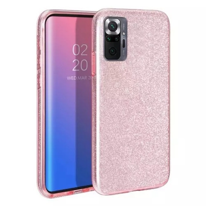 Калъф за телефон Xiaomi Redmi Note 10 Pro / 10 Pro Max - розов лъскав кейс