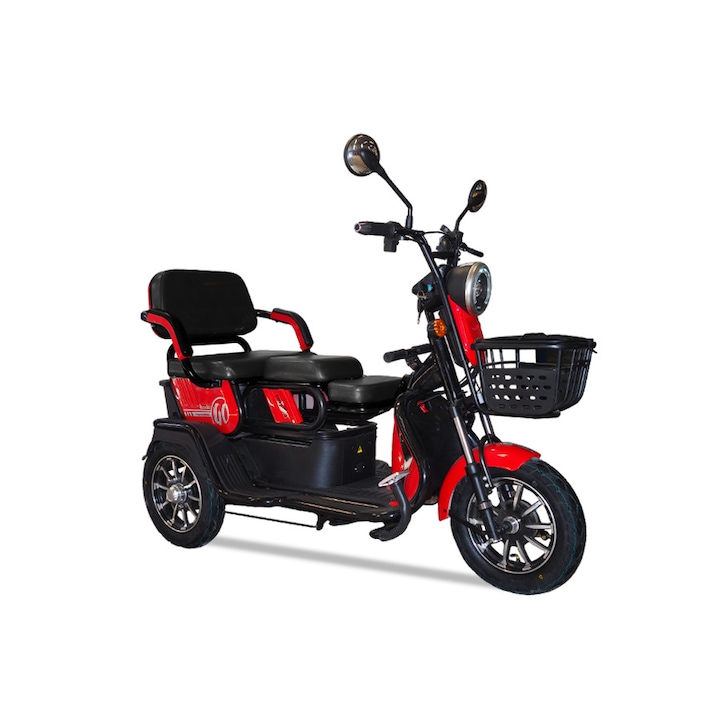 Motolux Fayton 5000X elektromos tricikli, piros, 800W, 60V24Ah