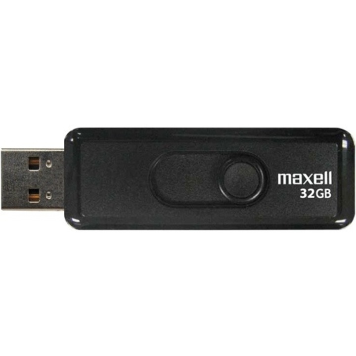 Memorie USB Maxell Venture, 32GB, USB 2.0, Negru