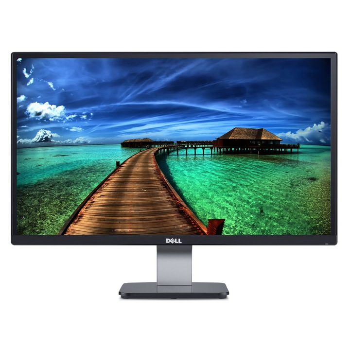 Dell S2340L 23" IPS LED Monitor, Széles, Full HD, HDMI, Fekete
