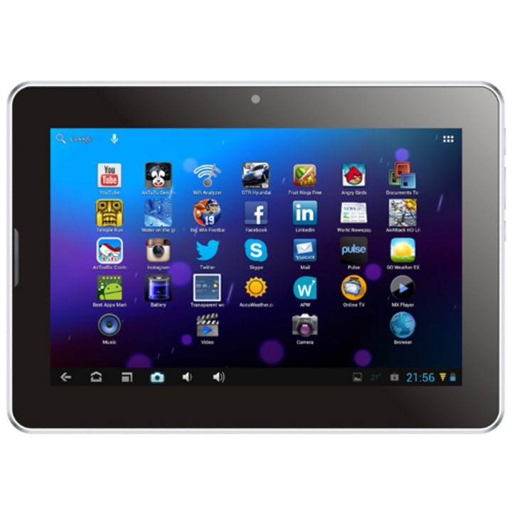 Tableta Vonino SpeedStar S HDMI cu procesor Dual-Core A9 1.60GHz , 7”, Display IPS-PRO HD, 16GB, Wi-Fi, BlueTooth, Android 4.1 Jelly Bean, Black