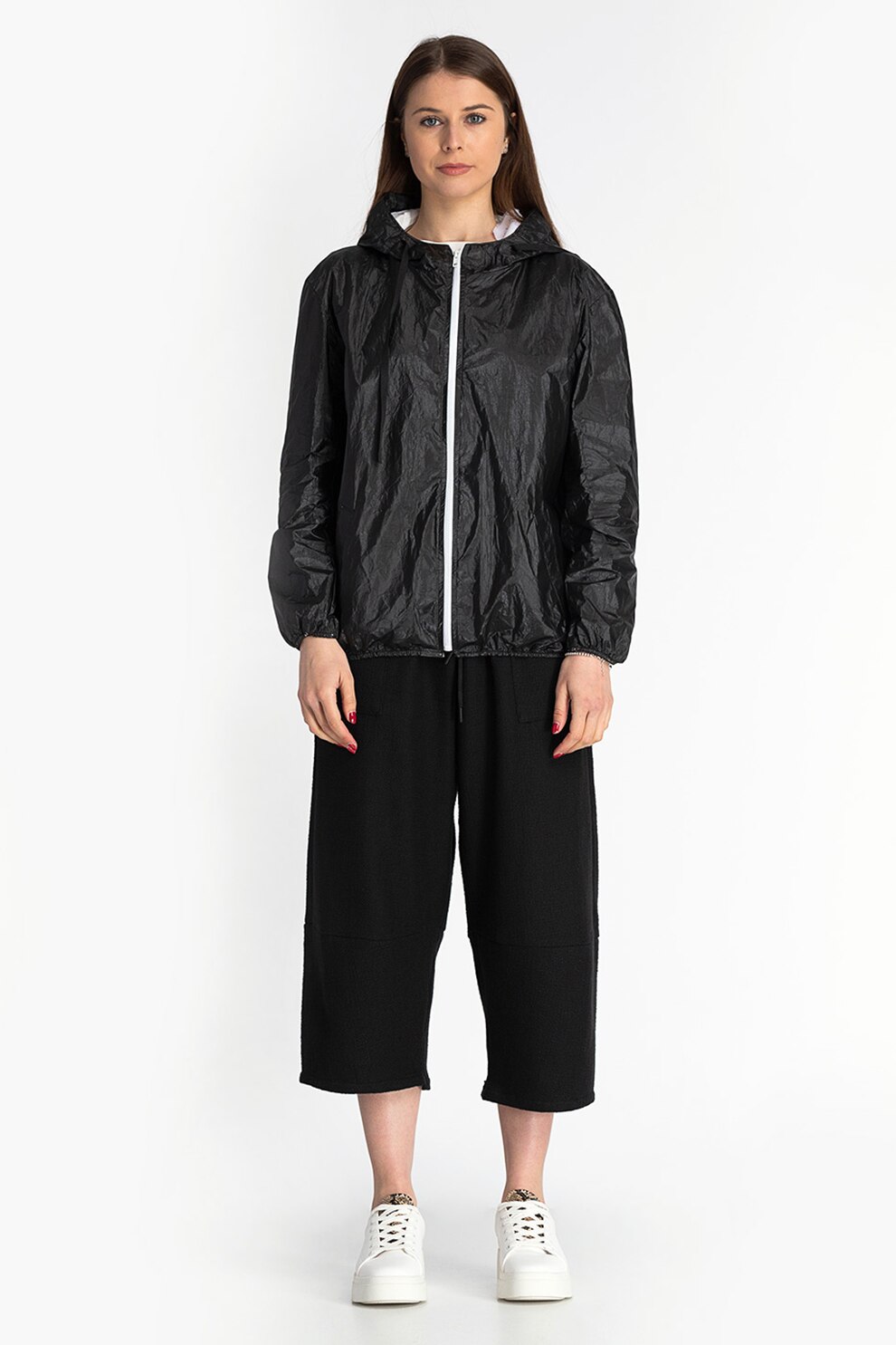 Antonia M, Jacheta usoara cu gluga, Negru, S