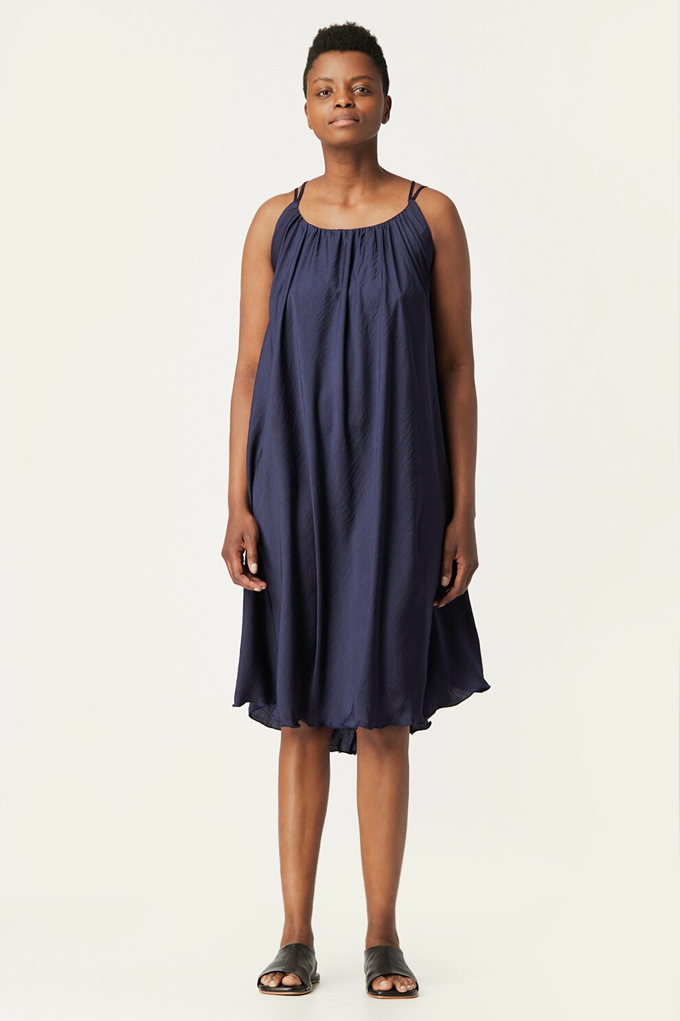 Antonia M, Rochie lejera cu terminatie asimetrica, Bleumarin, S