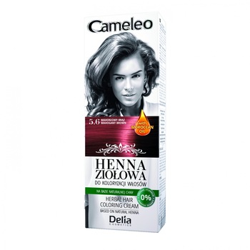 Vopsea de par Delia Cameleo Henna 5.6 Mahogany Brown, 75 gr Vopsea de par Delia Cameleo Henna 5.6 Mahogany Brown, 75 gr