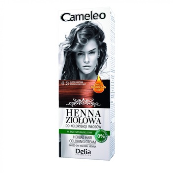 Vopsea de par Delia Cameleo Henna 6.3 Golden Chestnut, 75 gr Vopsea de par Delia Cameleo Henna 6.3 Golden Chestnut, 75 gr
