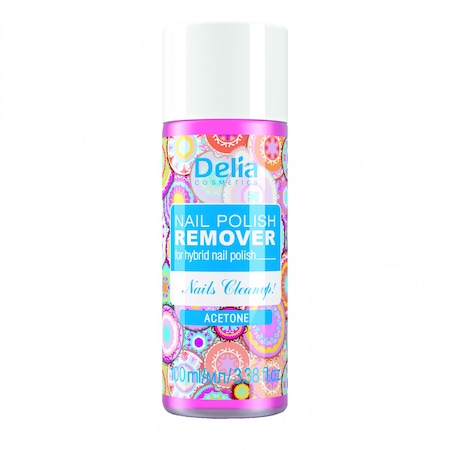 Dizolvant cu acetona Delia pentru oja hibrid, 100 ml