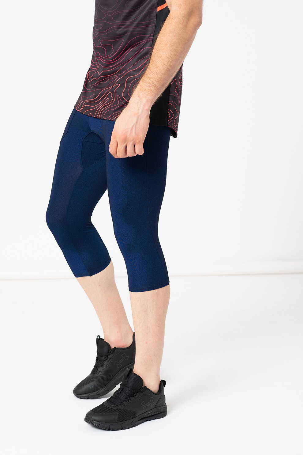 Under Armour, Colanti capri pentru fitness Perpetual, Indigo