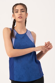 Under Armour, Top cu spate decupat, pentru fitness Vanish, Albastru Under Armour, Top cu spate decupat, pentru fitness Vanish, Albastru