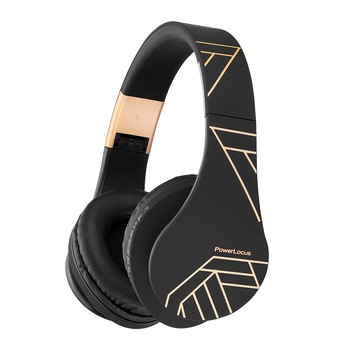 Casti Audio Bluetooth, PowerLocus P2 Over-Ear HD Stereo pliabile cu optiune AUX, micro SD / TF, FM microfon incorporat pentru iPhone, Android, Laptop, PC Aur Casti Audio Bluetooth, PowerLocus P2 Over-Ear HD Stereo pliabile cu optiune AUX, micro SD / TF, FM microfon incorporat pentru iPhone, Android, Laptop, PC Aur