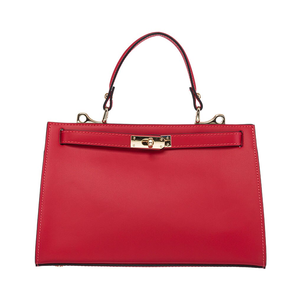 Geanta dama, piele, Toro Nero, Chanter red