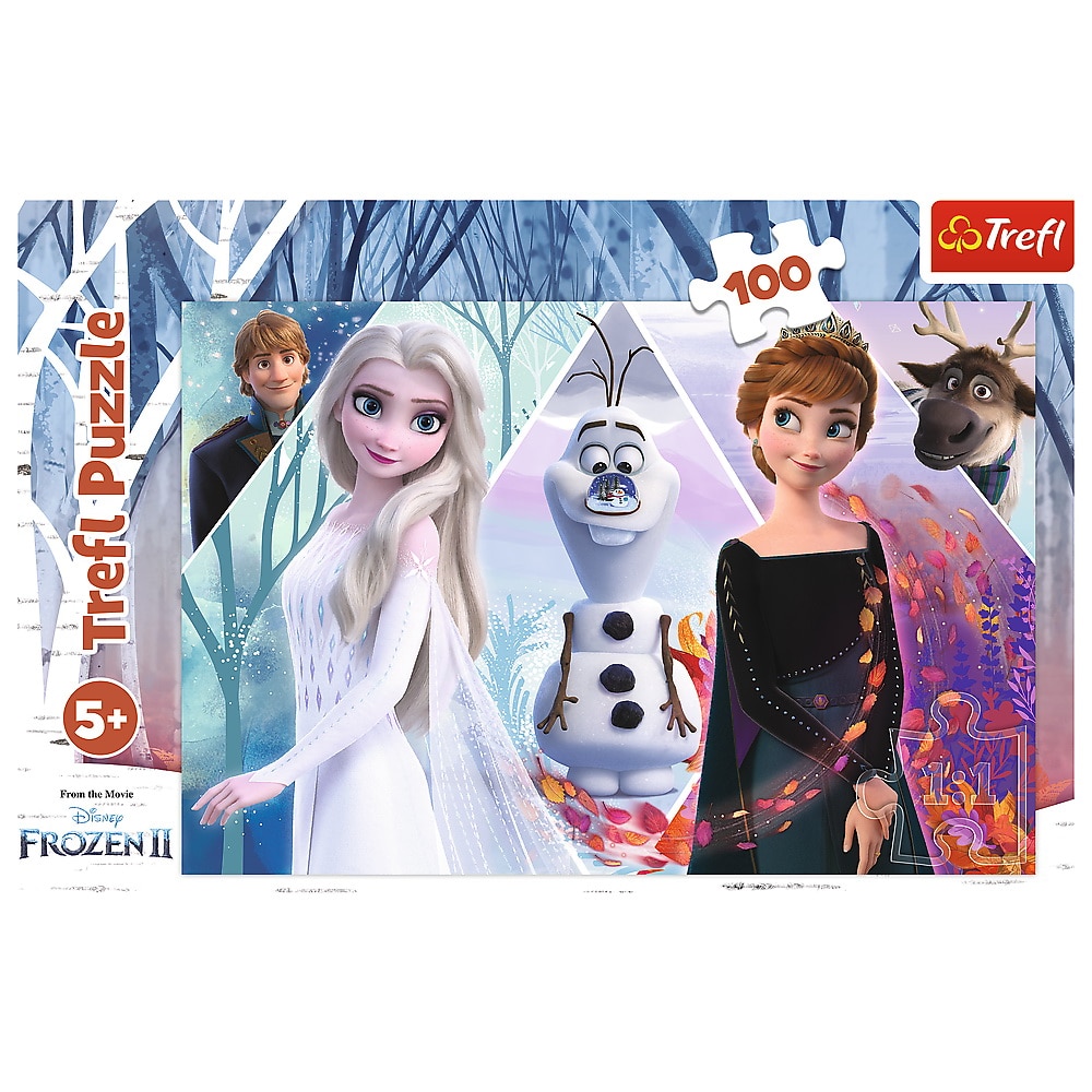 Puzzle Trefl - Disney Frozen II, Taramul Incantator, 100 piese - eMAG.ro