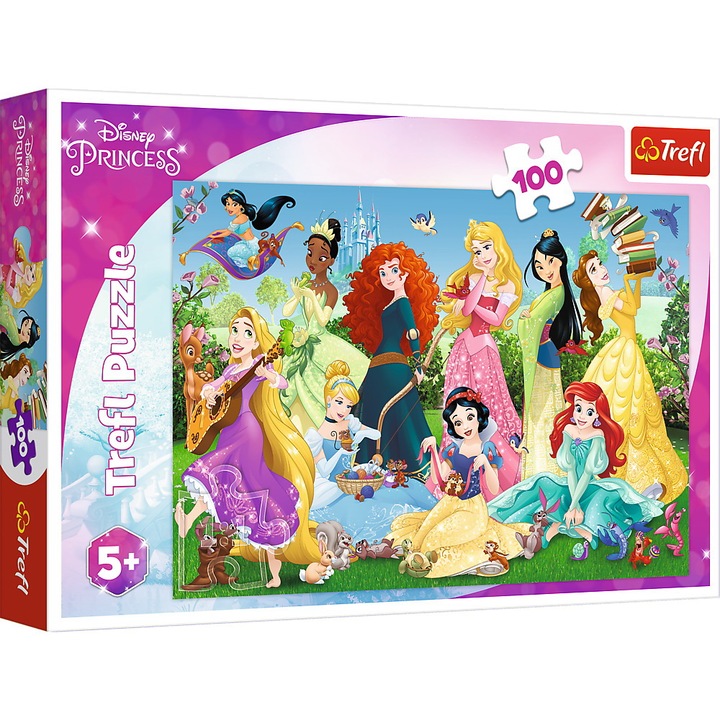 Пъзел Trefl - Disney Princess, Очарователните принцеси, 100 части
