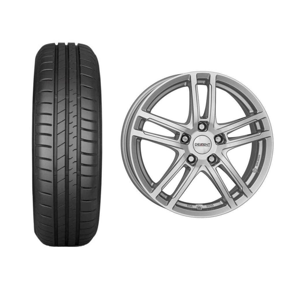 Roata completa Dacia Duster janta aliaj Dezent TZ 5x114.3, 16 inch si anvelopa vara Falken SN110 215/65R16 98H