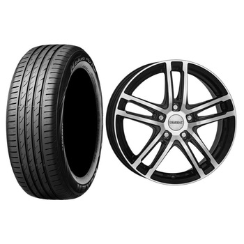 Roata completa Dacia Duster janta aliaj Dezent TZ dark 5x114.3, 16 inch si anvelopa vara Nexen N'blue HD Plus 215/65R16 98H Roata completa Dacia Duster janta aliaj Dezent TZ dark 5x114.3, 16 inch si anvelopa vara Nexen N'blue HD Plus 215/65R16 98H