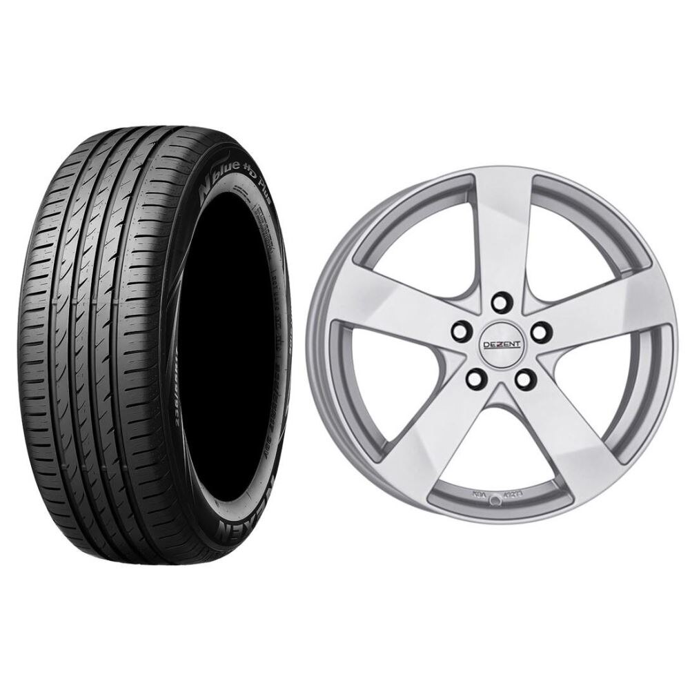 Roata completa Dacia Duster janta aliaj Dezent TD 5x114.3, 16 inch si anvelopa vara Nexen N'blue HD Plus 215/65R16 98H