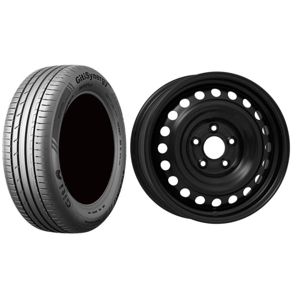 Roata completa Hyundai Kona janta otel ALCAR 7001, 5x114.3, 16 inch si anvelopa vara Giti GitiSynergy H2 205/60R16 96H/XL si Senzor presiune ALCAR