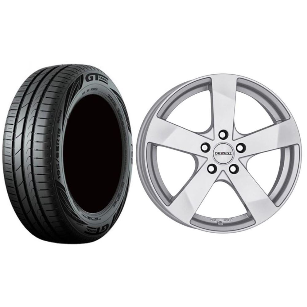 Roata completa Dacia Duster janta aliaj Dezent TD 5x114.3, 16 inch si anvelopa vara GT Radial FE2 SUV 215/65R16 98H