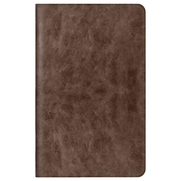 Husa de protectie tableta 360 ° Universala, 8’’, Piele ecologica, Suport, Maro inchis