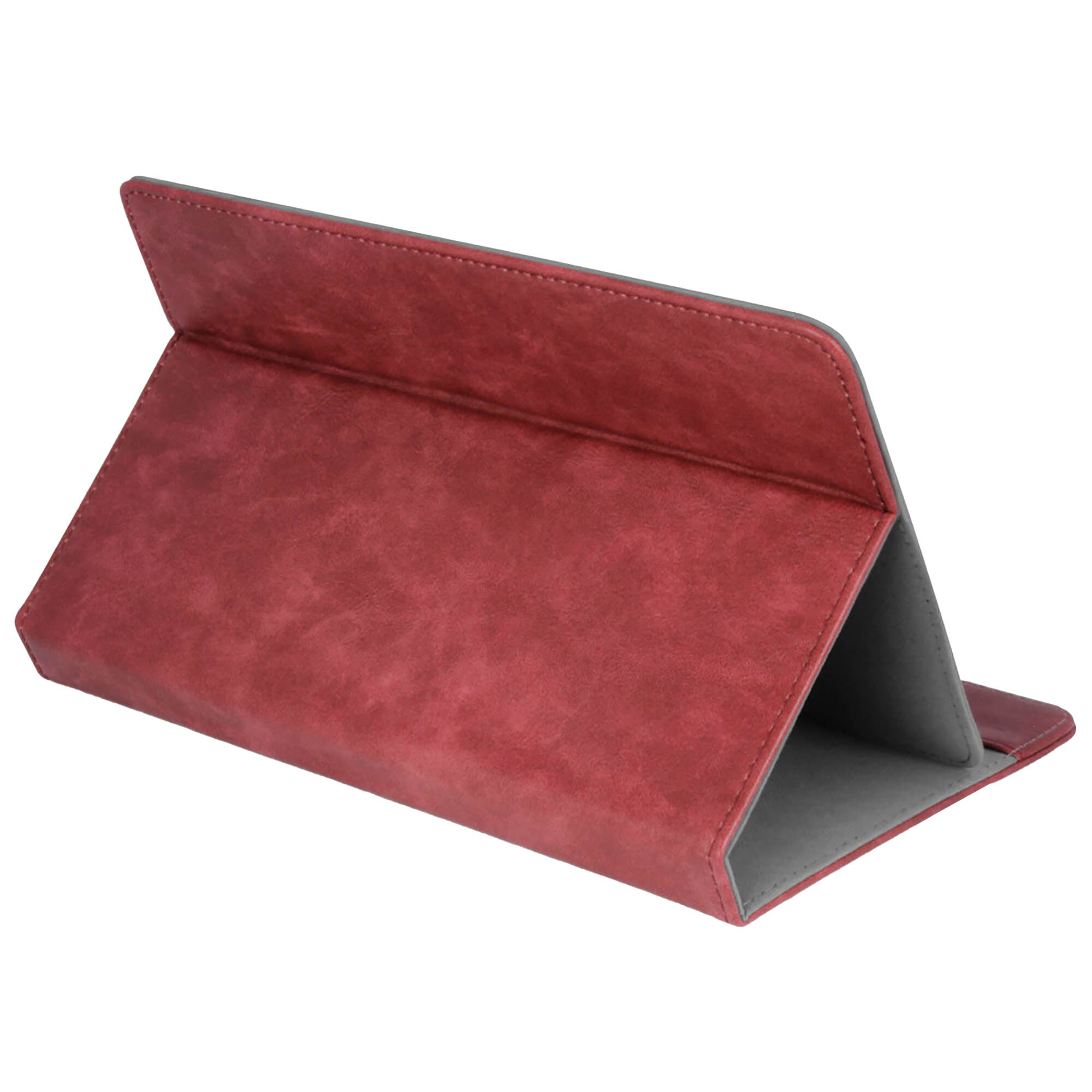 Husa de protectie tableta 360 ° Universala, 8’’, Piele ecologica, Rosu