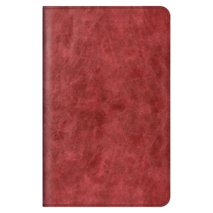 Husa de protectie tableta 360 ° Universala, 8’’, Piele ecologica, Rosu