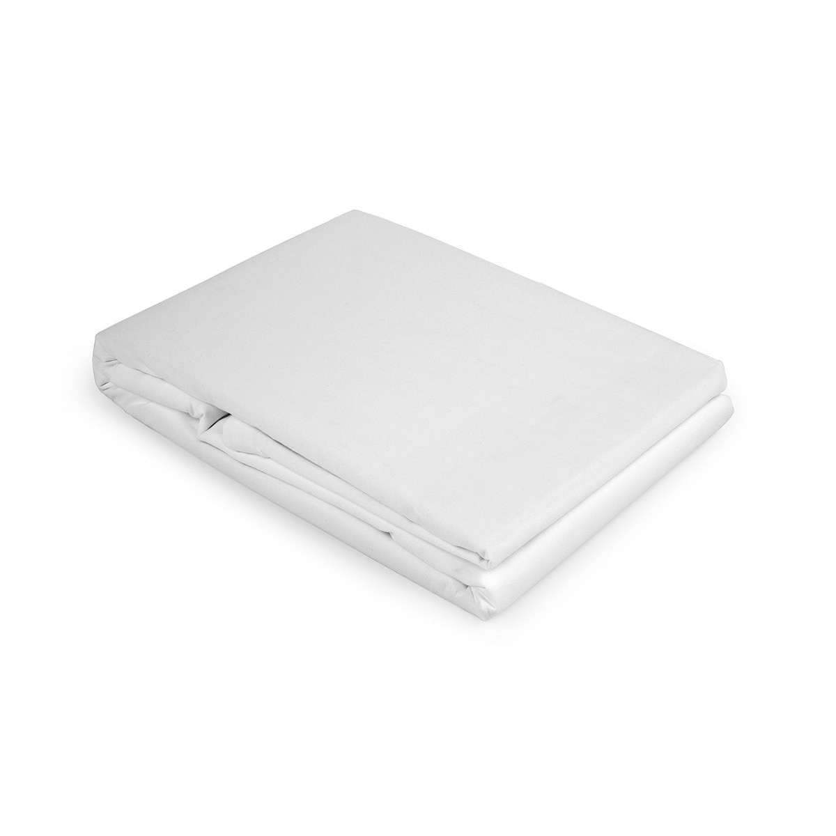 Cearsaf cu elastic pentru saltea, bumbac 100% natural, de culoare alb uni, cu dimensiunea 180/200