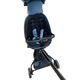 HugA6 Sport babakocsi, ultra könnyű,kompakt, megfordítható üléssel, forgatható napellenzővel, UV-védelemmel, 6 hónap-3 év, fekete / kék