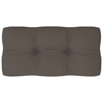 Perna canapea de paleti de gradina, vidaXL, Textil-Poliester, 80 x 40 x 12 cm, Maro taupe Perna canapea de paleti de gradina, vidaXL, Textil-Poliester, 80 x 40 x 12 cm, Maro taupe
