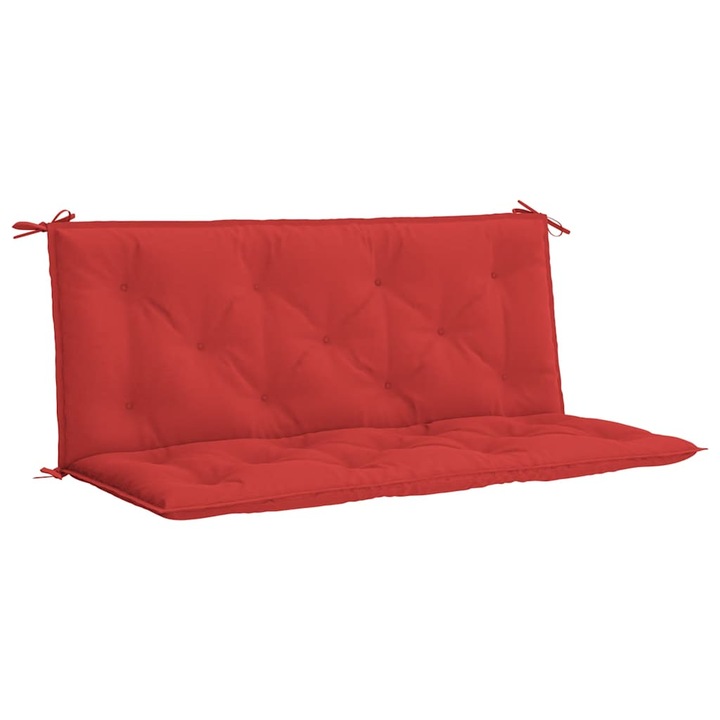 Perna de banca de gradina vidaXL, rosu, 120x(50+50)x7 cm, material oxford, 2.3 Kg
