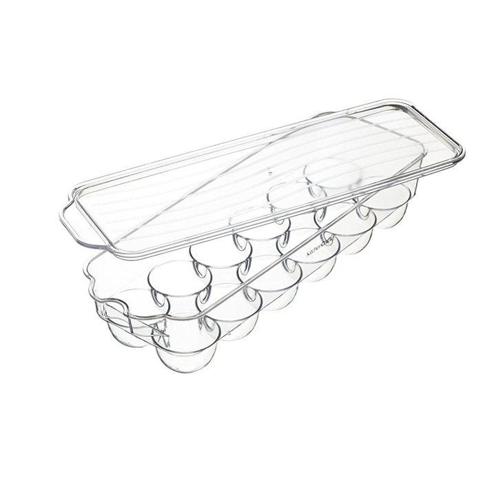 Recipient frigider pentru oua, 32,5 x 11,5 cm, plastic - Kitchen Craft