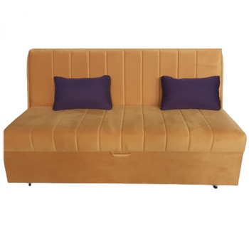 Canapea extensibila Smart Living Studio Casa, 3 locuri, Suprafata dormit 160x195x50 cm, Textil, Cadru lemn, Galben Canapea extensibila Smart Living Studio Casa, 3 locuri, Suprafata dormit 160x195x50 cm, Textil, Cadru lemn, Galben