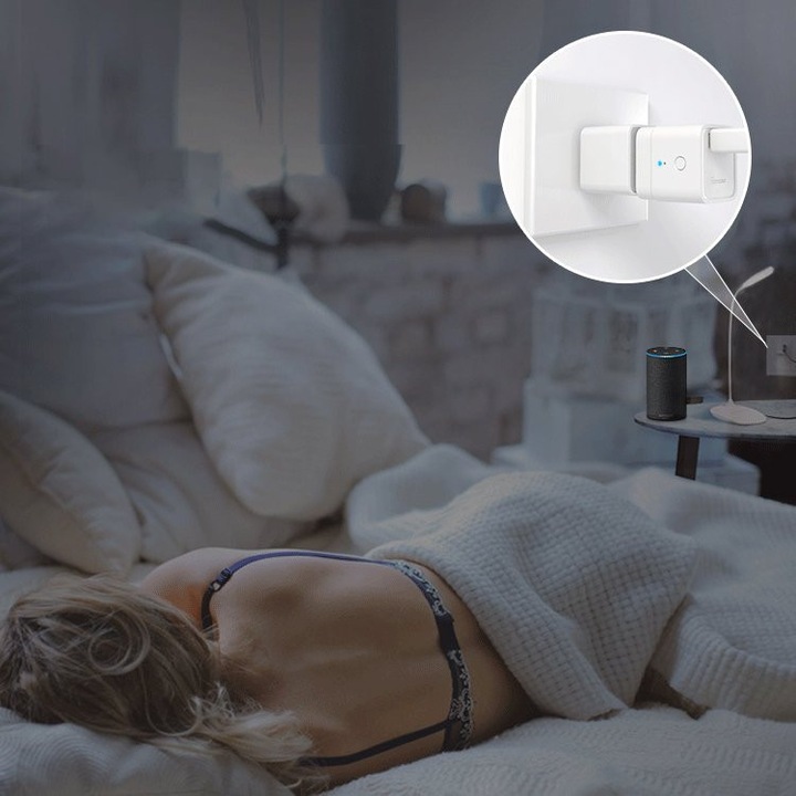 Adaptor Smart, Sonoff, Micro USB, Wi-Fi, Alb
