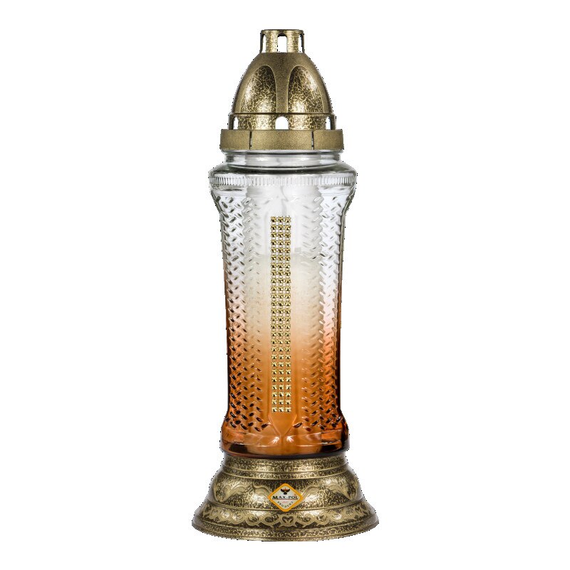 Candela din sticla cu pietricele 902 P
