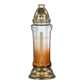 Candela din sticla cu pietricele 902 P Candela din sticla cu pietricele 902 P