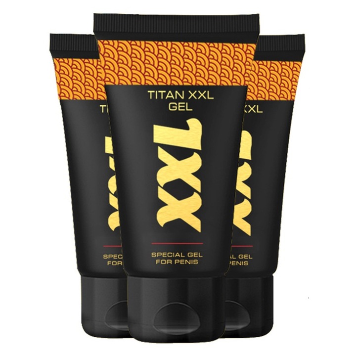 Гел за потентност Titan Gel XXL, Силна ерекция, Забавена еякулация, Уголемяване на мъжкия полов орган, 50 мл