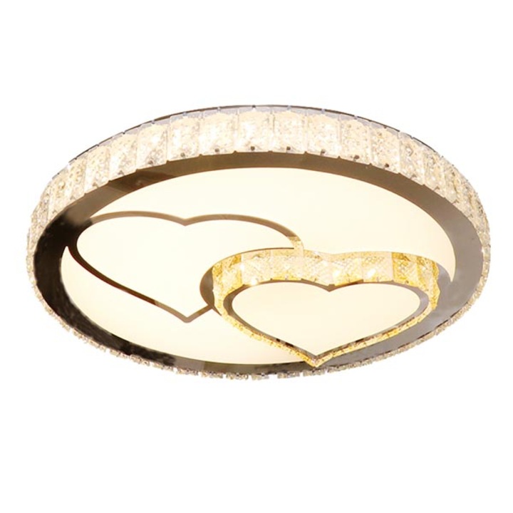 Lustra LED Rotund K9 Cristal , lumina Trei culori disponibile cu Telecomanda trandafi led GM1103/500