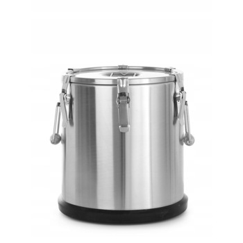 Container pentru transport termoizolant alimente, 25 lt, 330x(H)430 mm, inox, capac dublu securizat, Hendi Container pentru transport termoizolant alimente, 25 lt, 330x(H)430 mm, inox, capac dublu securizat, Hendi