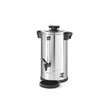 Percolator/cafetiera profesionala, 6lt, Hendi, cu pereti dubli din inox, 950 W, diam. 310 x (H)330 mm, robinet anti-picurare, termostat, filtru intern pentru cafea macinata, sistem de blocare securizat Twist-Lock, termostat, temperatura ajustabila pana la Percolator/cafetiera profesionala, 6lt, Hendi, cu pereti dubli din inox, 950 W, diam. 310 x (H)330 mm, robinet anti-picurare, termostat, filtru intern pentru cafea macinata, sistem de blocare securizat Twist-Lock, termostat, temperatura ajustabila pana la